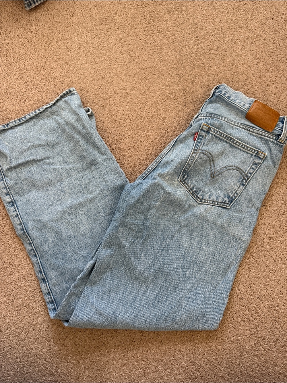 Levi's Light Wash Wide Leg Jeans